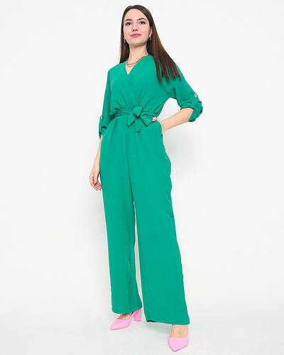 Női zöld hosszú jumpsuit - Ruházat