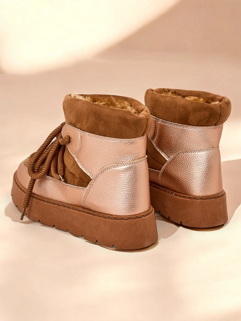 Royalfashion Női fűzős hó csizma Iniuc