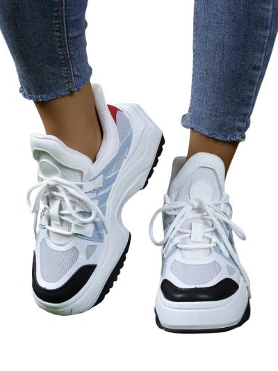 Royalfashion Női sportos sneakers vastag talpon Loness