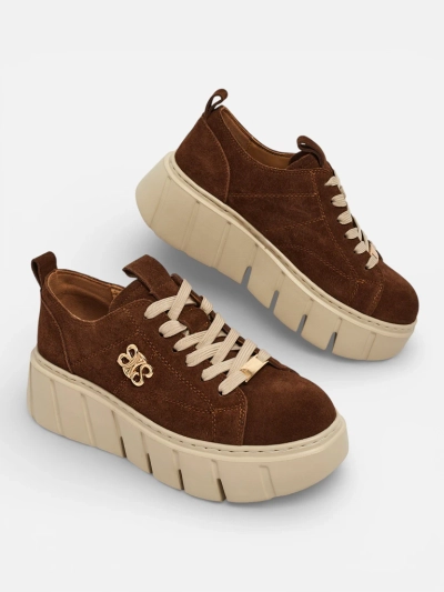 Renos sportos női sneakerek természetes bőrből