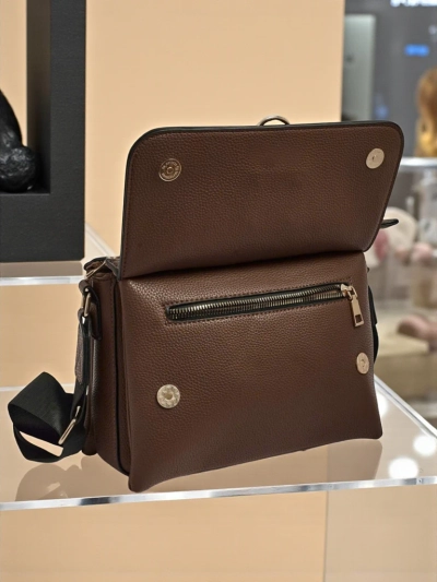 Venezia Elegante Sötétbarna Öko Bőr Táska