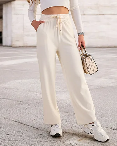 Royalfashion Női széles bordázott nadrág