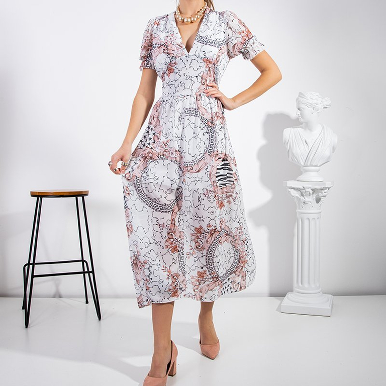 Női fehér maxiruha - Ruházat