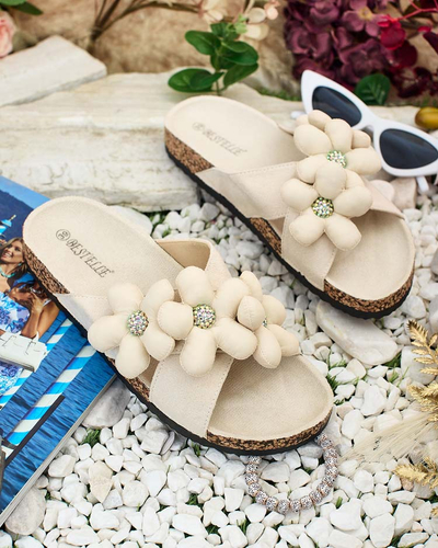 Royalfashion Női Polidda Flower Strap Flip Flops