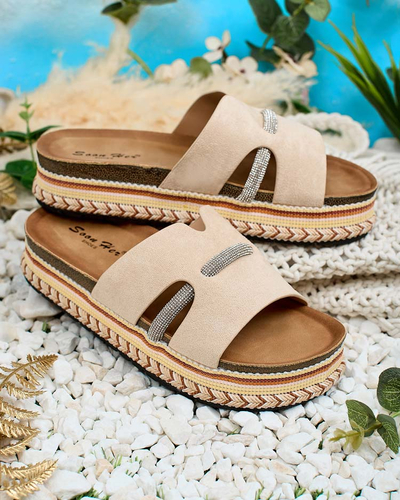 Royalfashion Női Orolta cirkóniás flip-flop
