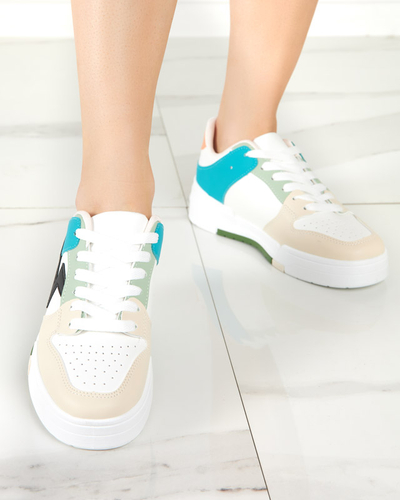 Bézs és kék színű női sportcipő Tremsi tornacipő - Lábbeli