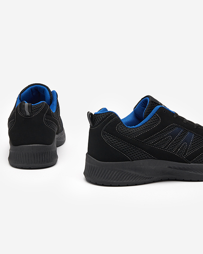 OUTLET Férfi kék és fekete fűzős cipő Beniro - Lábbeli