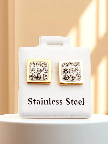 Royalfashion Square női fülbevaló cirkóniával