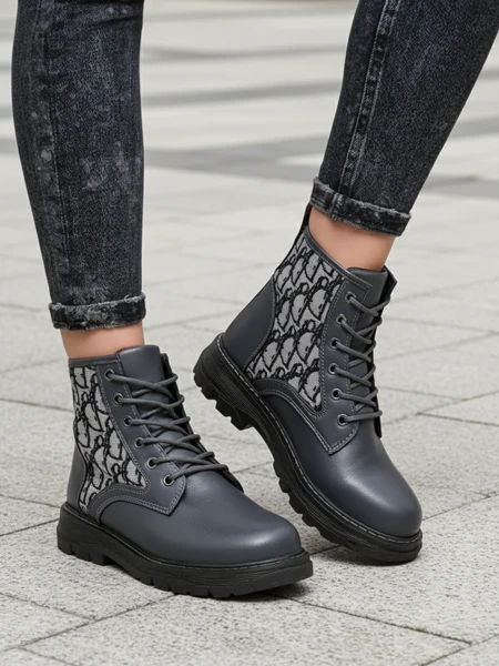 Royalfashion Női bokacsizma nyomattal Efrioz