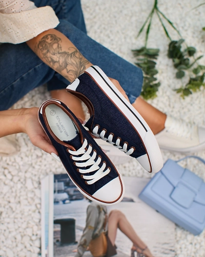 Royalfashion Navy Blue Női Gumpy Sneakers