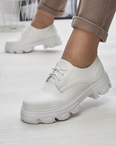 Fehér női félcsizma Delgor- Footwear