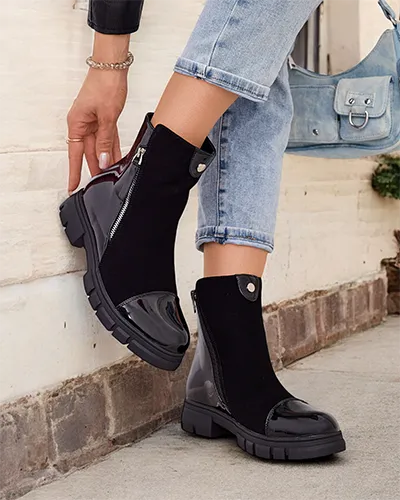 Royalfashion Klasszikus női bokacsizma jodhpurs stílusban Urbanis