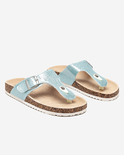 OUTLET Kék női flip-flop Elotsi - Lábbeli