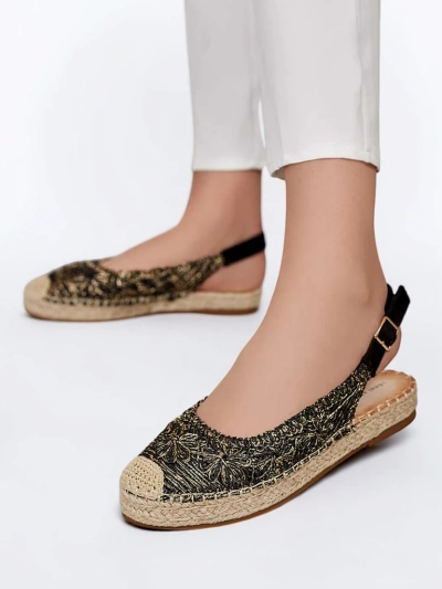 Royalfashion Női espadrilles díszes hímzéssel