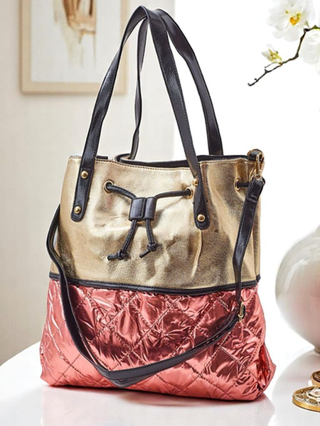 Royalfashion Nagyméretű női kézitáska Golden Luxe Shopper