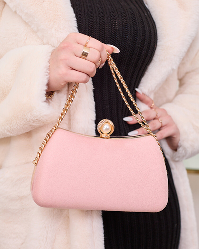 Royalfashion Rózsaszín női kuplungtáska