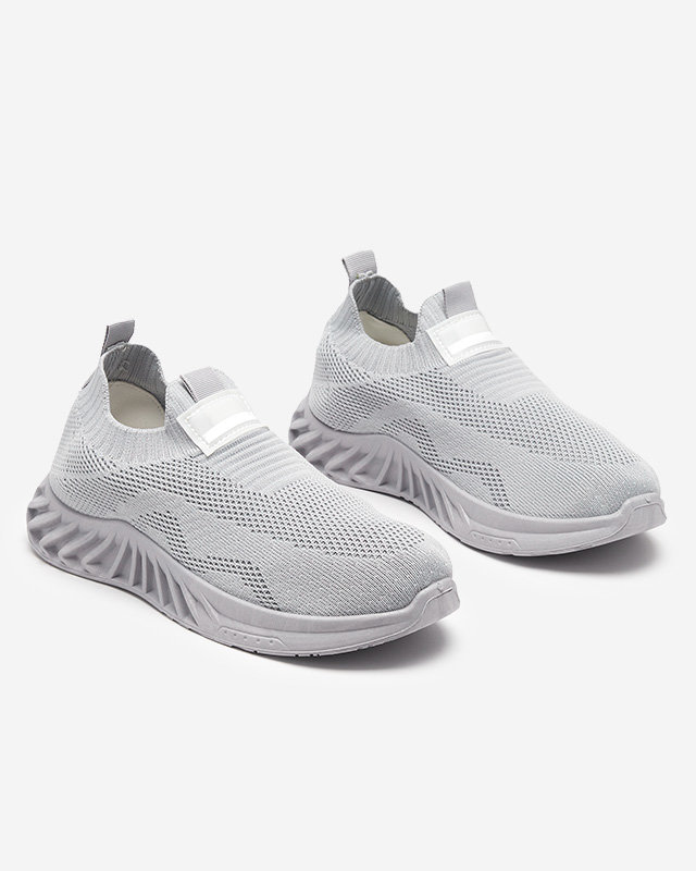 OUTLET Világosszürke szövet női sportcipő Rozane- Lábbeli