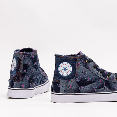 Sötétkék női szövet tornacipő Denario - Lábbeli