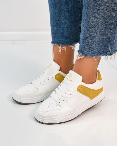 Royalfashion Mustard fehér női sportcipő Elevace