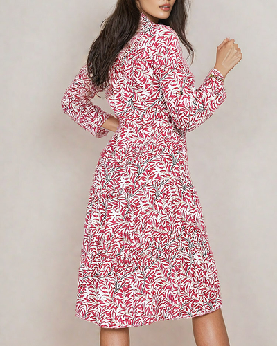 Royalfashion Női midi ruha nyomtatással