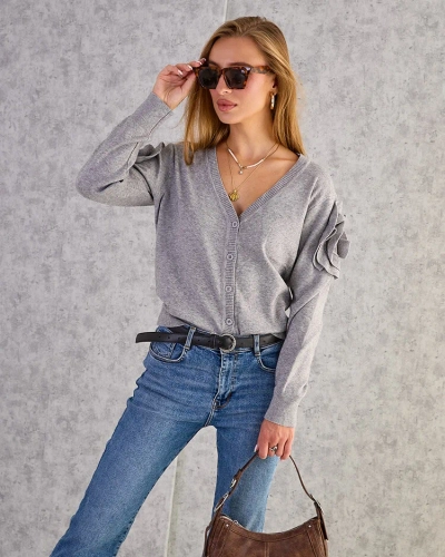 Royalfashion Gombolatlan női pulóver