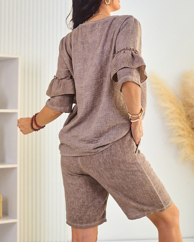 Royalfashion Pamut és vászon nyári női szett