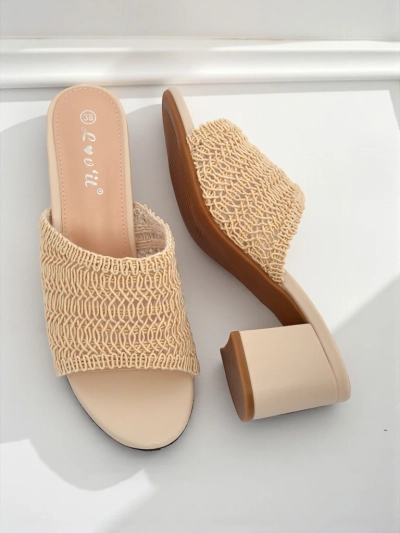 Royalfashion Női papucs vastag sarokkal Sole Bloom