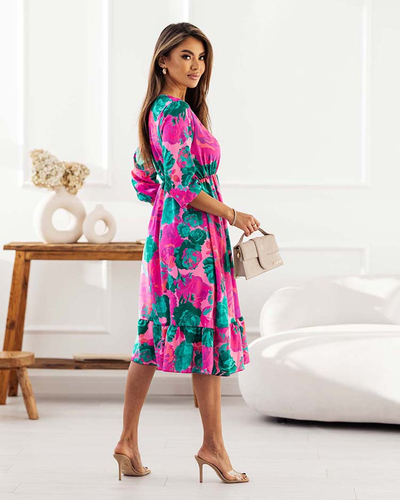 Royalfashion Női midi ruha eredeti mintával