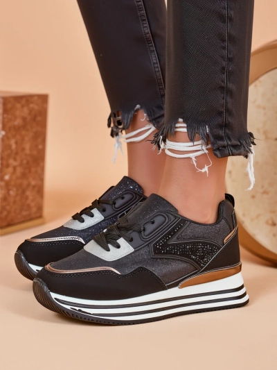 Royalfashion női sportcipők csillámmal Borovis