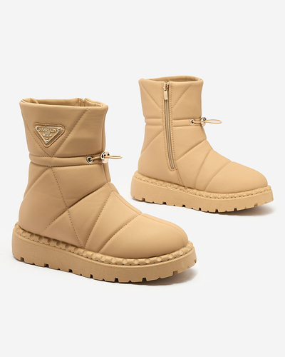 Royalfashion Camel női csizma a'la hócsizma Oterika