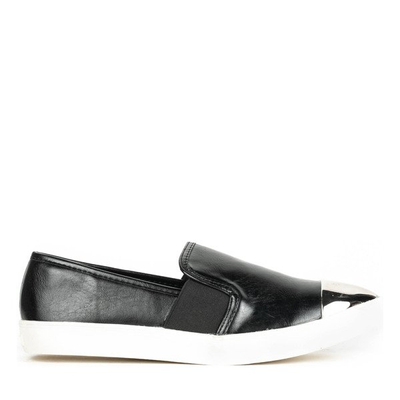 Czarne slip - on Serditylia - Obuwie