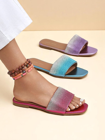 Royalfashion női cirkóniás papucs ShinyGlow