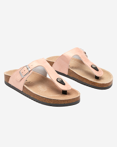 OUTLET Rózsaszín női eco velúr Sodifo-cipő. Cipő