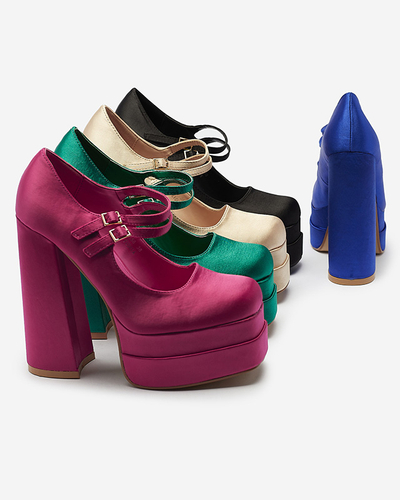 Fukszia női magas tűsarkú cipő Elika - Lábbeli