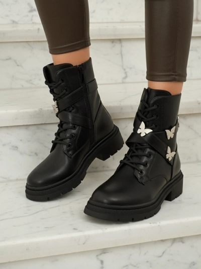 Női worker bakancsok díszítéssel Motill