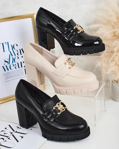 Royalfashion Elegáns női mokaszinok posztón Jozii