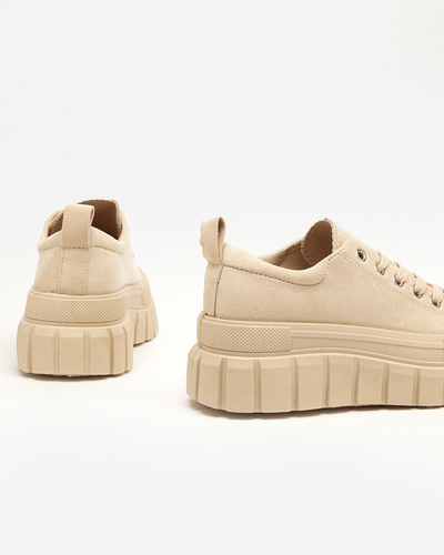 Maomis bézs magas női tornacipő - Lábbeli