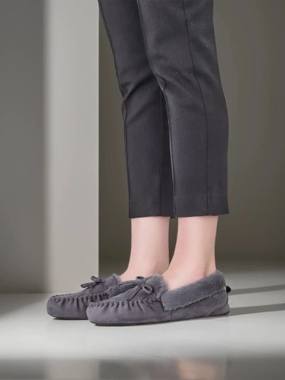 Royalfashion Női mokaszinok szőrmével Ahtikes