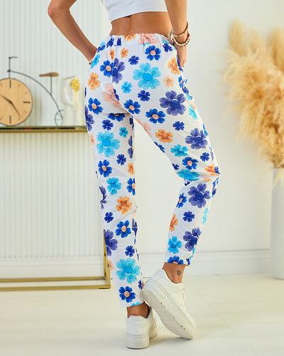 Royalfashion Női virágmintás szövetnadrág