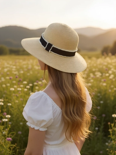 Royalfashion női szalmakalap Sunny Meadow