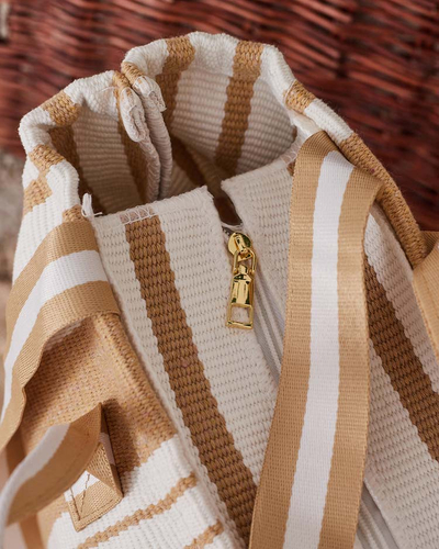 Royalfashion szövetből készült csíkos válltáska