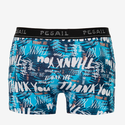 Férfi kék boxer - Fehérnemű