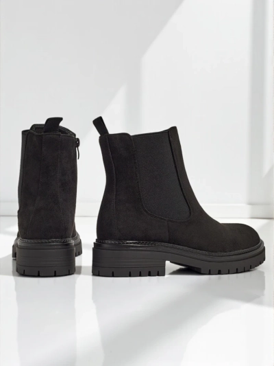 Női a'la Chelsea csizma, Yorves öko-velúrból