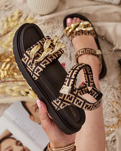 Royalfashion Női Orette láncos szandál