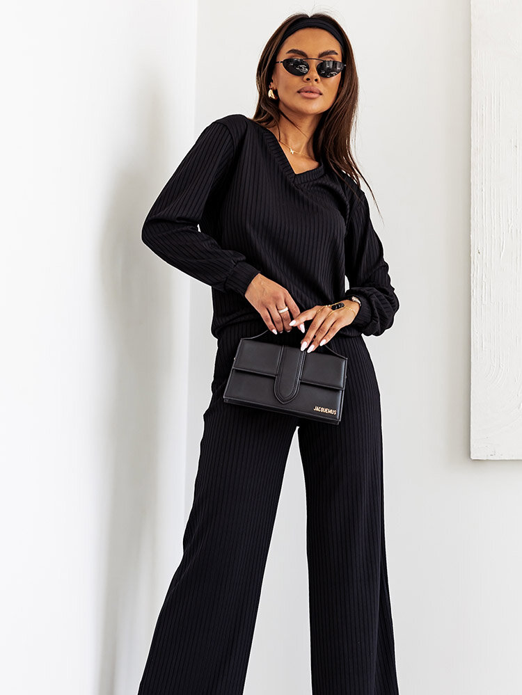 Royalfashion női bordázott pamut szett