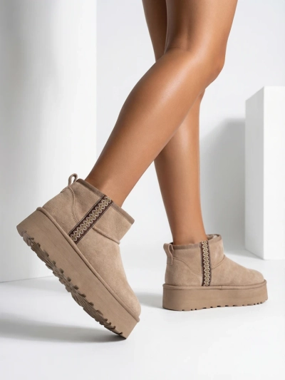 Royalfashion Rövid csizma női hó csizma stílus Haluzi