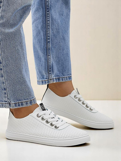 Royalfashion női ökobőr tornacipők Next Step