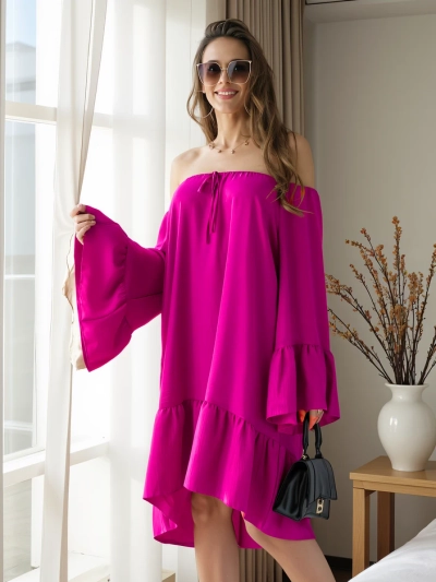 Royalfashion Női ruha spanyol stílusban fodrokkal, oversized