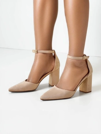 Royalfashion Női eco-suede magassarkú Caldeno