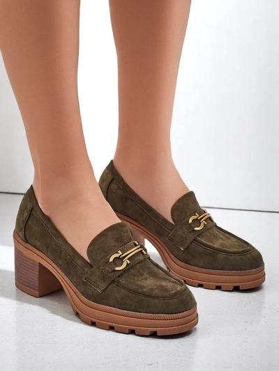 Royalfashion Női sarokmoccasin Tollinge